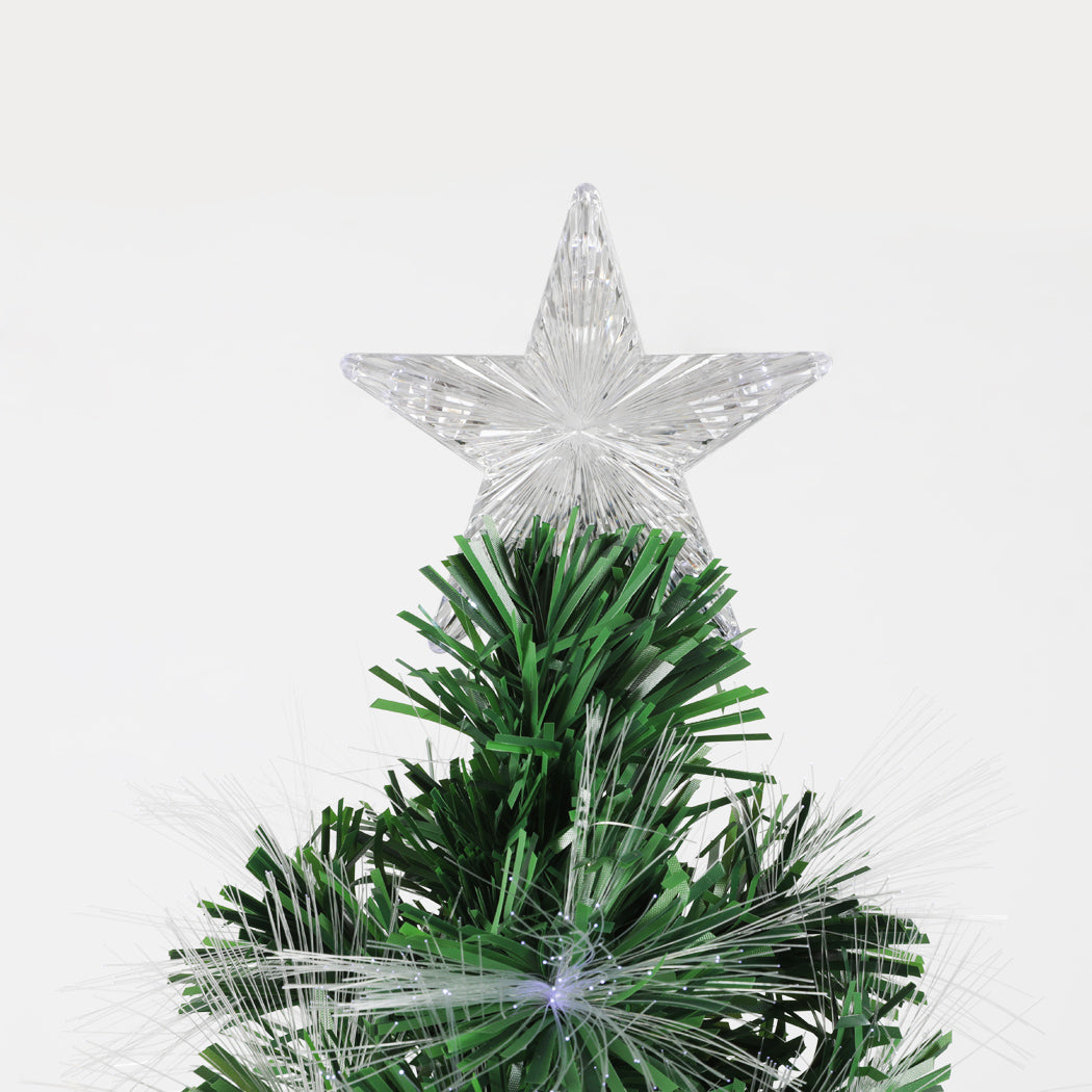 Santaco Christmas Tree 2.1M 7Ft Xmas Decorations Fibre Optic Multicolour Lights - Christmas Outlet Online