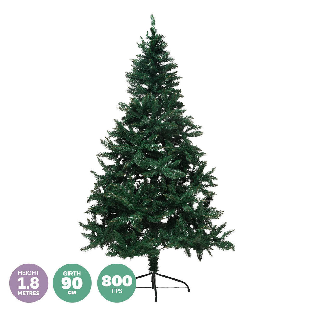 Christmas By Sas 1.8m Full Figured Pine Tree Realistic Foliage 800 Tips - Christmas Outlet Online